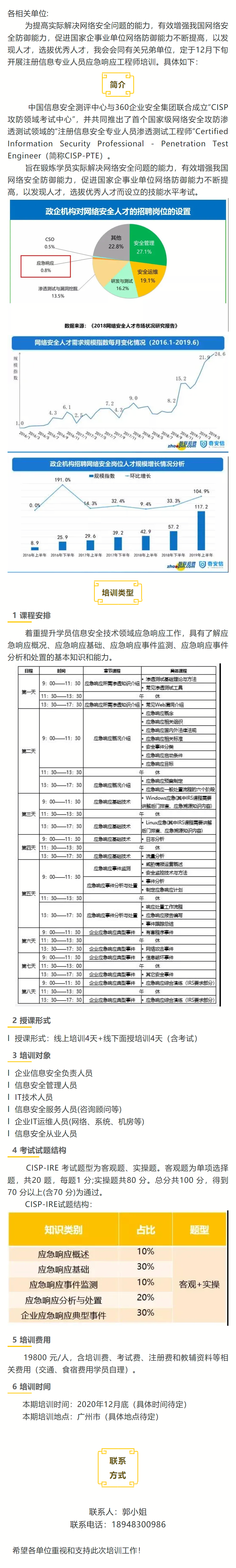 【培训通知】关于组织注册信息专业人员应急响应工程师课程培训的通知.png